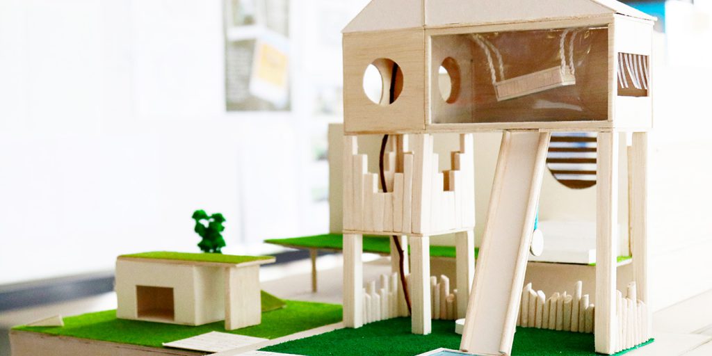 Student model of multi-story house